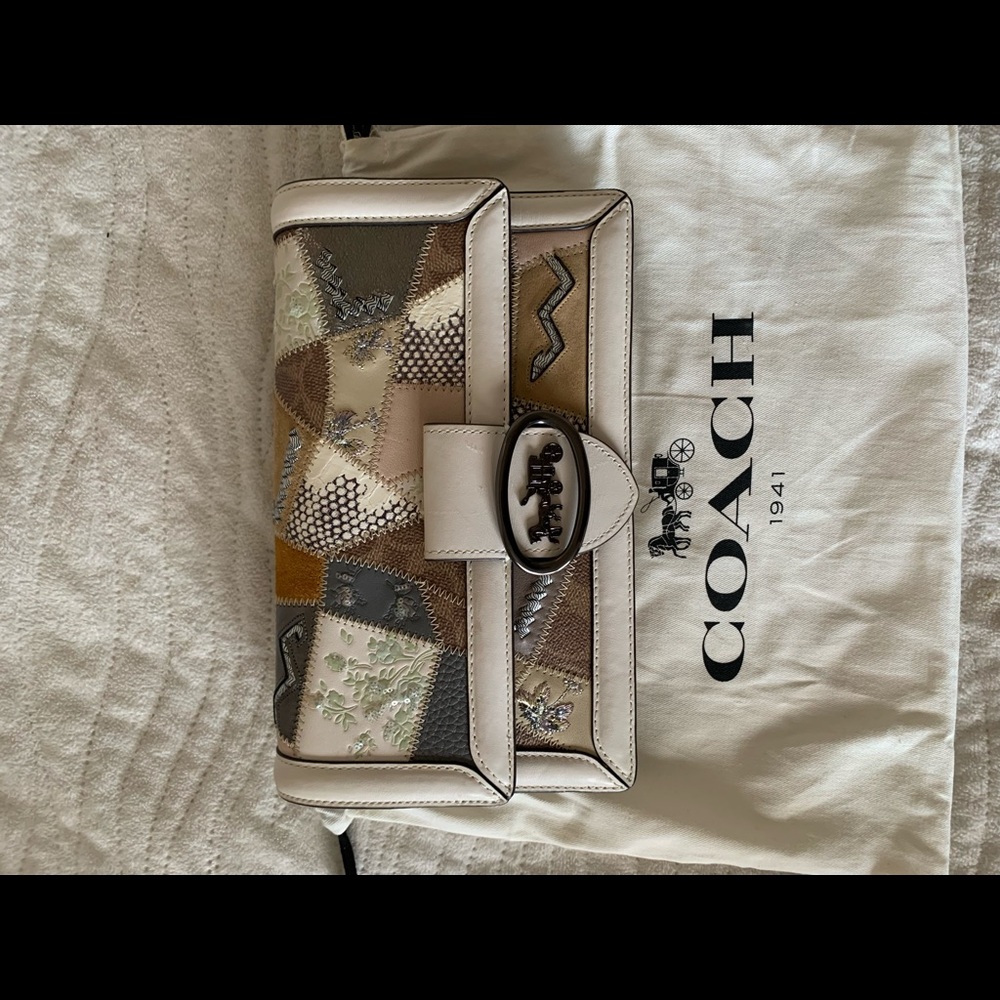 Coach Riley clutch crossbody in patchwork multi leather! Brand new condition